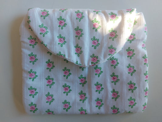 Pochette froufrou fleurie