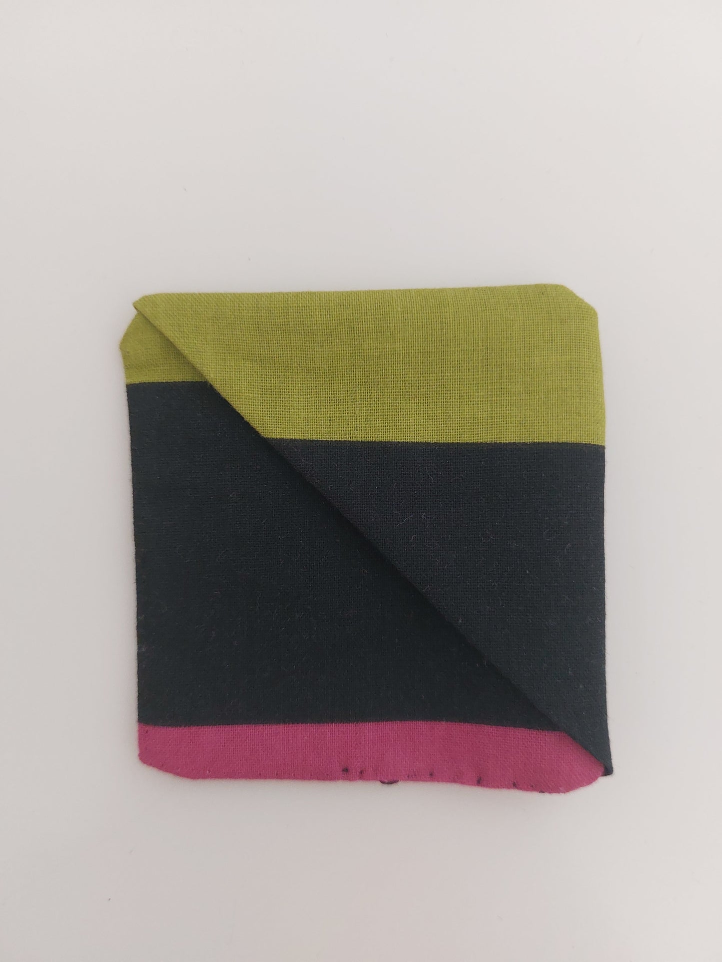 Marque-page géométrique rose vert