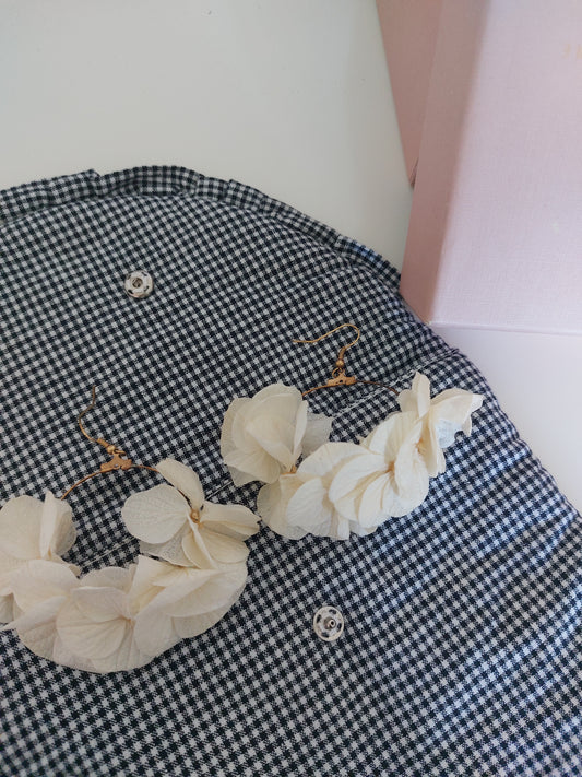 Pochette froufrou noir et blanc