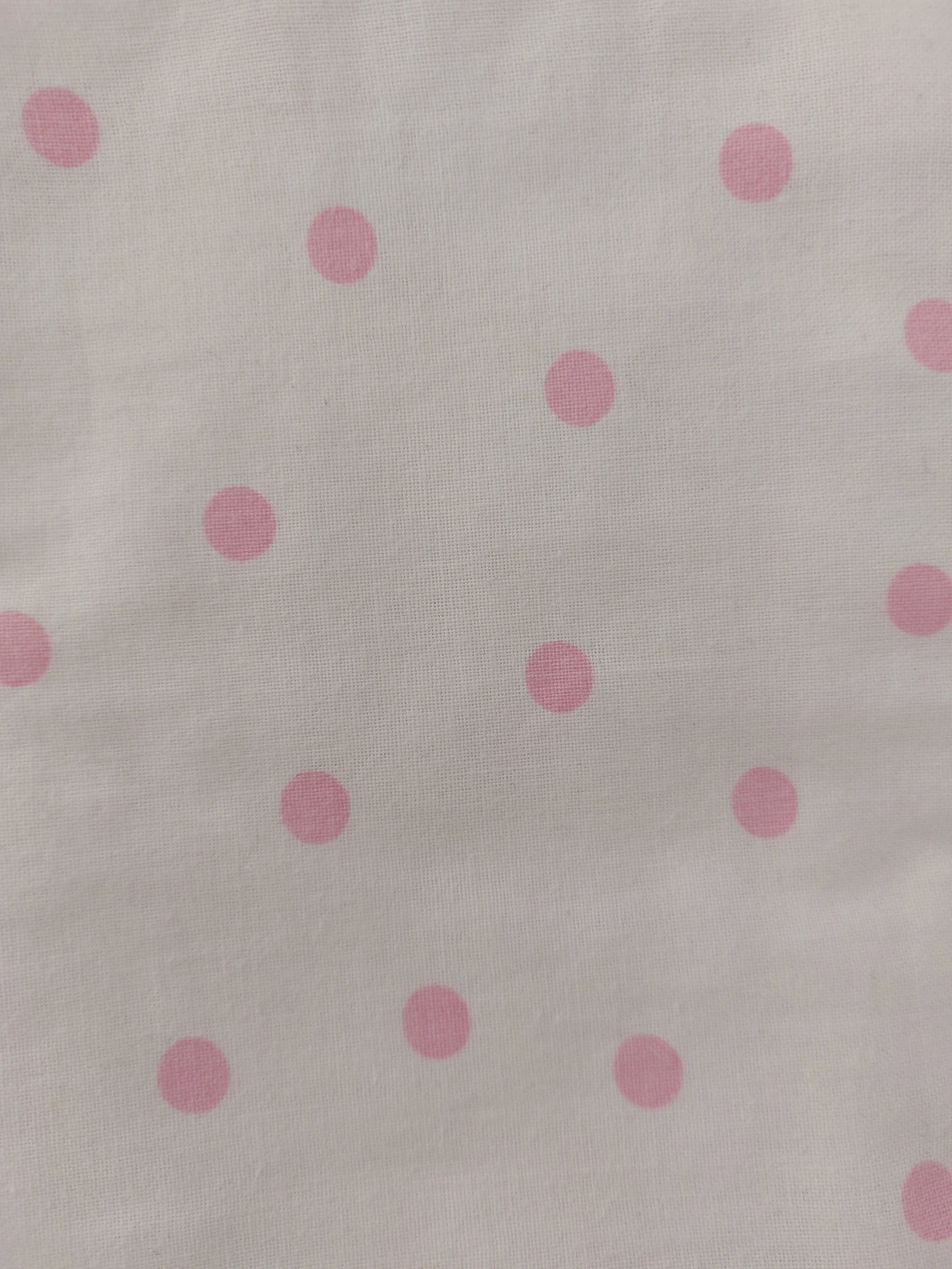 Housse de livre à pois rose upcyclée